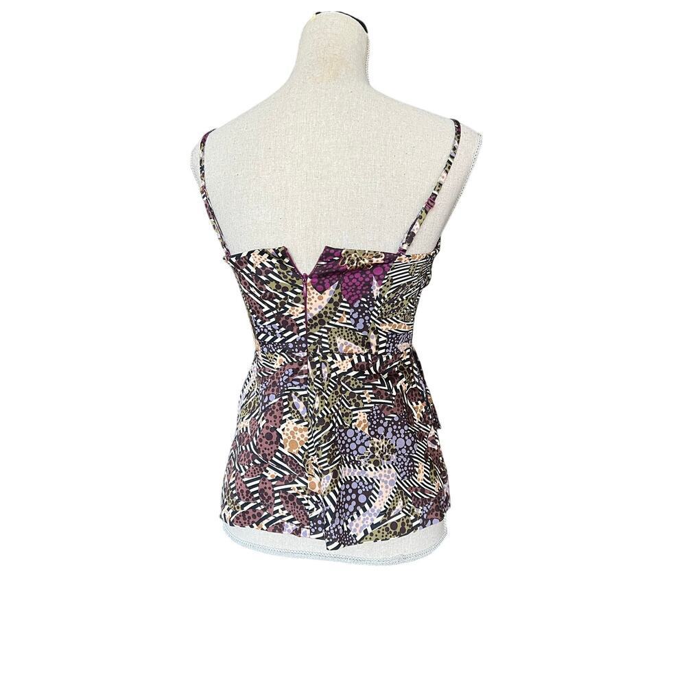 Anthropologie womens fei Tropical Floral Peplum Sweetheart Bustier resortwear - Picture 3 of 12